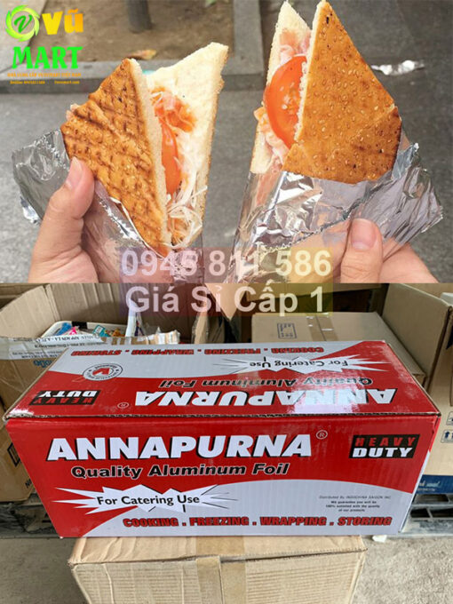 Giấy Bạc 4 kg Annapurna - Đủ Mét - Dai Chất Lượng - Lõi Nhỏ 8