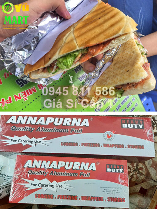 Giấy Bạc 4 kg Annapurna - Đủ Mét - Dai Chất Lượng - Lõi Nhỏ 2