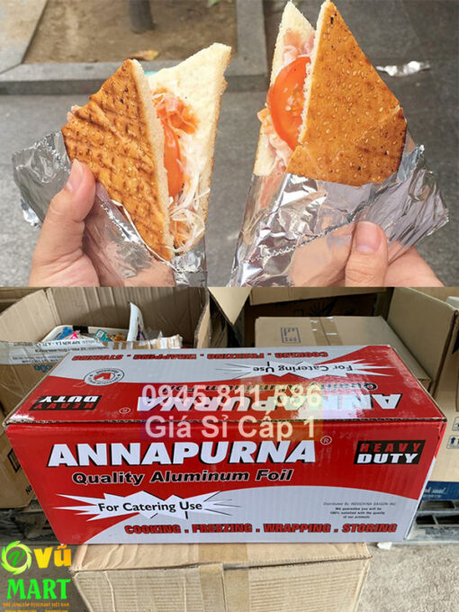Giấy Bạc Làm Bánh Mì 4 kg 5kg 6kg khổ 30cm, 45cm - Chính Hãng Goodfoil Annapurna Đồng Tâm 1