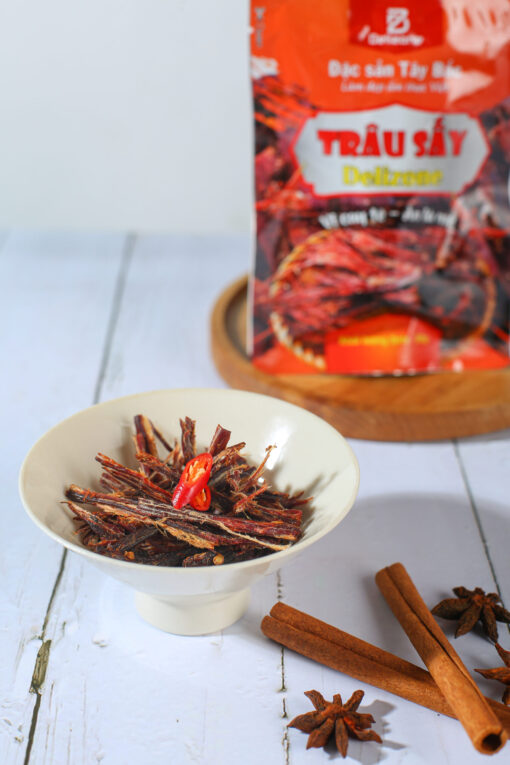 Thịt Trâu Sấy Nguyên Miếng 30g Delizone – Cay Tê Đậm Vị, Đảm Bảo An Toàn 6
