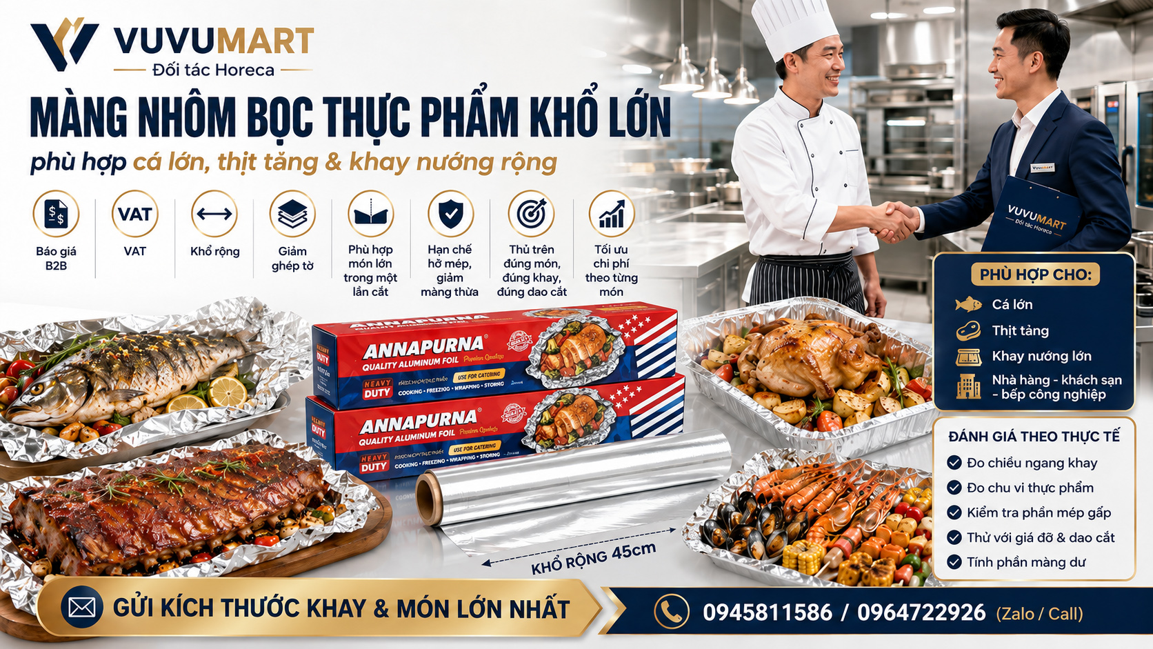 Giấy bạc nướng bếp than nhà hàng chọn loại dày để hạn chế rách và cháy cạnh