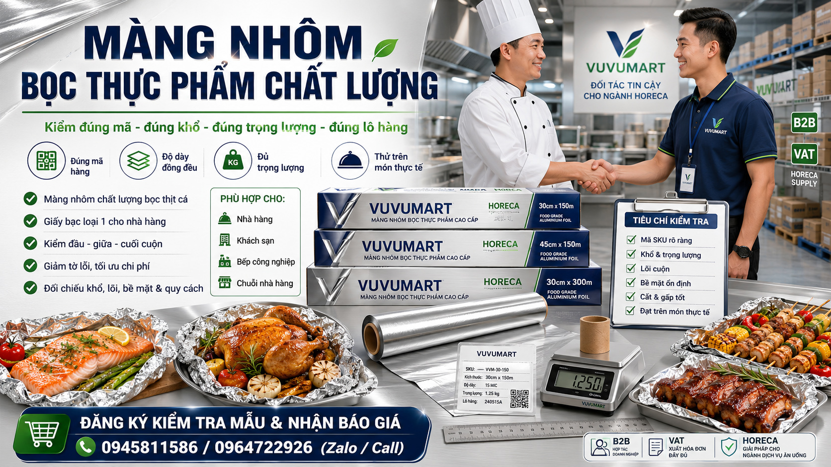 Màng nhôm bọc đồ ăn mang về: chọn khổ theo món và thời gian giao hàng 2 Màng nhôm bọc đồ ăn mang về chọn khổ theo món và thời gian giao hàng