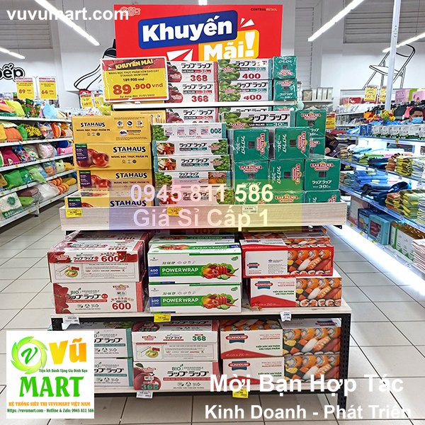 boc-thuc-pham-450-vuvumart-tai-ha-noi Màng Bọc Thực Phẩm Laspalms 45cmx600 Laspalms - MBTP00006149 2