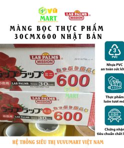 Màng bọc thực phẩm 30cm x 600 Laspalms - Siêu Bám Dính - Siêu Dai - Lõi Vàng 5 Màng bọc thực phẩm 30cm x 600 Laspalms - Siêu Bám Dính - Siêu Dai - Lõi Vàng 15