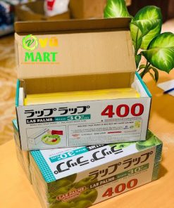 Màng Bọc Thực Phẩm 30cmx400 Laspalms - Siêu Bám Dính - Siêu Dai - Lõi Vàng 22
