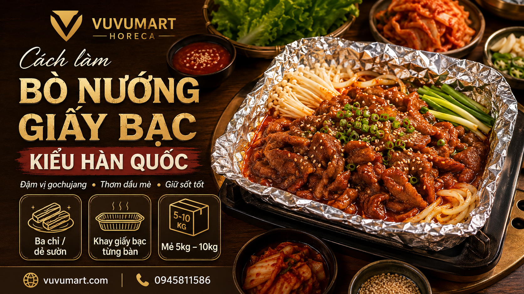 Cách làm bò nướng giấy bạc kiểu Hàn sốt cay ngọt, mềm mọng không khô 2 Cách làm bò nướng giấy bạc kiểu Hàn sốt cay ngọt, mềm mọng không khô