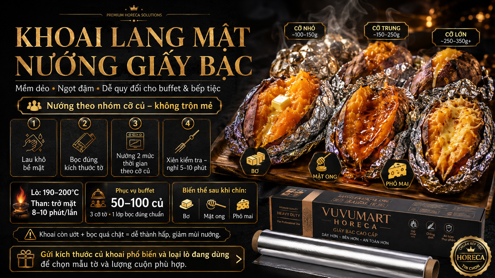 Cách làm khoai lang mật nướng giấy bạc mềm ngọt, thơm đều 2 Cách làm khoai lang mật nướng giấy bạc mềm ngọt, thơm đều