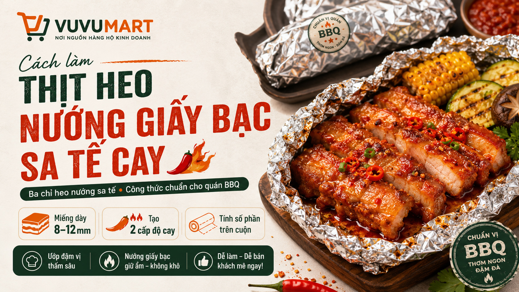 Cách làm nạc vai heo nướng giấy bạc sữa đặc mềm mọng, vàng óng 1 Cách làm nạc vai heo nướng giấy bạc sữa đặc mềm mọng, vàng óng